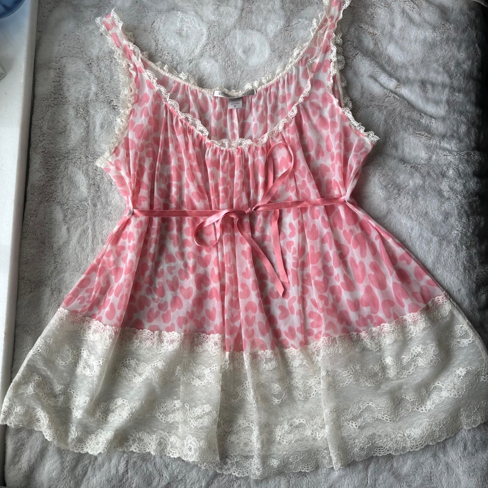 Sweet Pink Heart Lace
